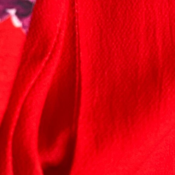 Umgee Red Floral Peasant Dress Small Boho Bell Sleeve Cottagecore - Picture 6 of 12